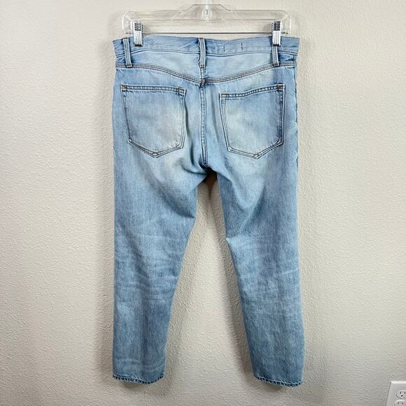 Gap 1969 Sexy Boyfriend Mid Rise Jeans Women's 26 Light Wash Cotton Cropped - Picture 3 of 7
